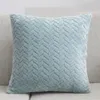 Poduszka pokrywa 43 43 cm Pluszowe poduszki dekoracyjne Covers Home Soft Pillow Case na salon Sypialnia Sofa 220623