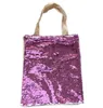 Sacs de courses à paillettes par Sublimation, fournitures de fête, fourre-tout de Shopping pour femmes, fourre-tout à transfert de chaleur, DIY