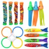 Brinquedos de mergulho infantis Conjunto 1 Game de tubarão Rocket Jogando para crianças Jogos de verão Acessórios para piscina 220715