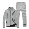 Herrspårar Herrarna Set Spring Autumn Man Sportswear 2 Piece Set Sports Suft Jacket Pant Sweatsuit Male Tracksuit Asia Size M-3xlmen