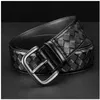 2022 Top Quality Handmade Braided Belt Classic luxury Stiden leather needle buckle belts men's pure hand woven cow top waistband
