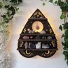 Hamsa farfalla Hamsa Luna Molcola per parete in legno Porta di cristallo Porta Exssical Olio Scaffali per decorazioni per la casa Organizzatore 2203183719008