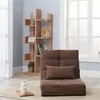 US Stock Dreifach umklappbares Schlafsofa, verstellbar, faltbar, modernes Freizeit-Schlafsofa, Video-Gaming-Sofa mit einem Kissen W24431118