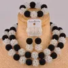 Earrings & Necklace Royal Blue And Yellow African Jewelry Set Nigerian Beads Costume FZZ94Earrings EarringsEarrings