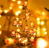 Strings Battery Powered LED Snowflakes Snowman String Fairy Lights Garland Christmas Santa Claus Decorations For Party HolidayLED StringsLED