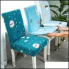 Chair Ers Sashes Home Textiles Garden Ll Spandex Banquet Printed Stretch Sets Er Simple Conjoined Ch Dhsnl