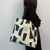 Sacs de soirée sac en toile femme une épaule classe fourre-tout collège étudiant livre Niche rétro décontracté grande capacité Portable sac soirée