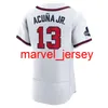 2021 2022 Ozzie Albies 13 Ronald Acuna Jr. Jerseys 5 Freddie Freeman 7 Dansby Swanson 27 أوستن رايلي 10 Bravee Jones 21 22 مخصص الرجال النساء