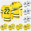 Thr Michigan Wolverines 2022 Frozen Four Maize NCAA Hockey Jersey 7 Nick Blankenburg 22 Owen Power 10 Matty Beniers 21 Michael Pastujov 27 Nolan