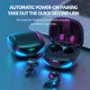 Auricolari TWS Modalità giocatore stereo per Iphone Smart Phone Auricolari Cuffie wireless Cuffie da gioco Touch Bluetooth 5.2 13RBL