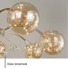 Modo Glass Ceiling Fans with Led Strings Light 6 8 10 Bulbs Crystal Chandelier Fan for Living Room Bedroom 110V 220V