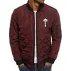 Herrjackor märke London Logo Print Custom Made Solid Color Men Zipper jacka cardigan varm bekväm man kläder topmen's