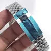 Alta Qualidade 40mm Movimento Mecânico Automático Relógios Homens Aço Inoxidável Azul / Vermelho Cerâmica Sapphire Men WristWatches Fashion