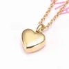 Heart Shaped Memorial Urns Necklace Human/ Pet Ashes Cremation Pendant Stainless Steel Urn Jewelry 4 Colors Y220523