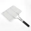 Portable BBQ Fish Grill Basket with Carry Bag Stainless Steel with Detachable and Foldable Handle Outdoor Grills Tools