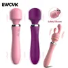 Poderoso vibrador de clitóris para mulher enorme av vara mágica wand corporal massagem clitóris estimulador de cabeça grande erótico brinquedos sexy sexy