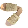 Slippers wind rattan mode flat bodem voet sandalen comfortabel strand groot formaat