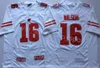 NCAA College Badgers Football Jersey 16 Russell Wilson 99 JJ Watt 23 Jonathan Taylor University All Team Team Red White لمشجعي الرياضة الجودة العالية للتنفس