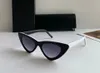 Mujeres gato ojo gafas de sol brillante Negro / Oscuro Lente gris Moda La fiesta Gafas de sol Gafas de vacaciones con caja