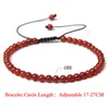 Perlenstränge natürliche rote Karneol-Stein-Armbänder Achate rohe runde Stretch-Armreifen Schmuck Party Frauen GeschenkeBeaded Lars22