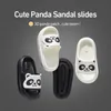 Утюн Панда Летние сандалии тапочки для детей мягкие милые слайды в течение 2-6 лет мальчика и девочка китайская засорение для 7-12 детских летних туфель 220623