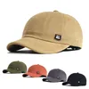 Vintage Short Brim Baseball Cap Cotton Men Women Soft Dad Hat Justerbar Trucker Style Low Profile Caps 220427