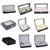 Watch Boxes & Cases 2/4/6/8/10/12 Grids Box Zipper PU Leather Watches Case Holder Portable Organizer Storage BoxWatch Hele22