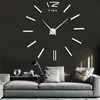 Wall Watch Quartz Clocks Fashion Watches 3D Real Big Rushed Mirror Sticker Diy Living Room Decor Modern Y200407