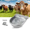 4L rostfritt stål vatten trågskål automatisk dricka för hästar get får nötkreatur hund husdjur get y200917