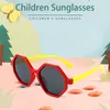 Moda güneş gözlüğü çerçeveleri esnek polarize çocuklar çocuk güneş gözlükleri silikon kızlar erkekler için silikon gözlükler gözlük UV400Fashion