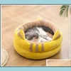 Lits pour chats, fournitures de meubles pour animaux de compagnie, maison, jardin, chien, petit, lavable, antidérapant, fond rond, super doux, peluche, chiot, 6 couleurs, chauffant