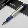 Silver av hög kvalitet Silver Fine Reliefs Barrel Ball Point Pennor Office Stationery Smooth Writing Promotion Pen No Box5955175