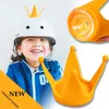 Motorcycle Helmets Motorbike Helmet Accessories 1Pc Creative Electric Car Decor Crown Cup Soft Plastic Decoration Corners Sucker