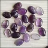 Stone Loose Beads Jewelry Natural Crystal Semi-Precious 13X18Mm Rose Quartz Tigers Eye Face For Necklace Ring Ear Dhws9