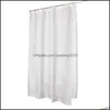 Shower Curtains Bathroom Accessories Bath Home Garden Waterproof Curtain Decorations Mildew- Door Screen With 12 Hooks Fabric Drapes Tle V