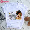 Black Queen Print Women T-shirt Tee Girl 90s African Unapologetically Dope Funny Tops Gril Clothes Drop Ship