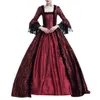 Femmes noir gothique robe victorienne période Renaissance Rococo Belle robes de bal théâtre vêtements Costume robes de grande taille