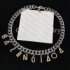 Mode Hanger Ketting Armband Pak Designer Kettingen Steen Letters Ontwerp voor Heren Dames Sieraden