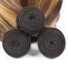 Extensions de cheveux brésiliens 100% naturels, couleur Piano P4/27, Body Wave, lisses et soyeux, 1 pièce/lot, 10-30 pouces