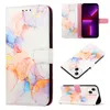 Marmeren lederen portefeuilles voor iPhone 13 pro max 12 mini 11 x xs xr touch 7/6 rock stone plating houder flip-kaart pouch cover