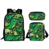HBP Dinosaur Design Backpack Three -Pally Set Messenger Bag Children's Pencil Bag Student Schoolbag Backpack Schoudertas 220804