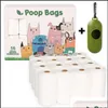 Autres fournitures pour chiens Pet Home Garden Merde Garbage Distributeur extérieur Boîte propre Sac de déchets pour sacs de laisse Pick Up Outils Accessoires Drop Delive