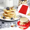 Stampi da forno Silicone Waffle Cake Non appiccicoso Strumenti di cottura a rilascio facile per la caffetteria Accessori per la cucina FornitureCottura