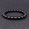 Beaded Strands Natural Black Obsidian Bracelet Minimalist Men Charm Brazalete Hombre Yoga Jewelry Armband Pulseras 4/6/8/10/12mmBeaded Lars2