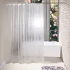 防水3Dシャワーカーテン12フック付きホームデコレーション用バスルームアクセサリー180x180cm 180x200cm 220517
