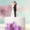 Altre forniture per feste festive Topper per torta Bambole Elegante resina sintetica Decorazione per sposo Statuine con supporto Figurina per matrimonio