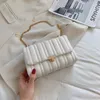 Chain Bag Female 2022 New Fashion Simple Embroidery Line Single Shoulder Diagonal Arm Soft Leather Small Perfume Bag
