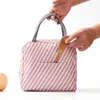 Bolsa de isolamento de almoço da UPS Moda Moda Multicolor Bolsas de Cooler Térmico Mulheres Bolsa Impermeável Caixa de café da manhã Caixa de café da manhã portátil Tote de armazenamento de alimentos