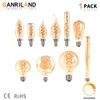 Retro Vintage Lamps 4W 2200K Spiral Light LED Filament Bulb C35 T25 ST64 G80 G95 G125 Decorative Lighting Dimmable Edison Lamp H220428