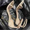 Verano Sexy Opyum Sandalias Zapatos Charol Dorado Tacón Tobillo Correa Hebilla lateral Tacones de aguja Señora Gladiador Sandalias Fiesta Boda EU35-42